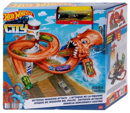 Mattel - Hot Wheels City Octopus Invasion Attack Playset