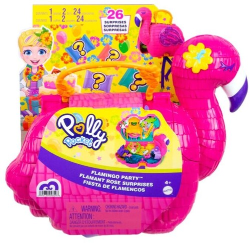 Mattel - Polly Pocket Flamingo Party Pinata Compact