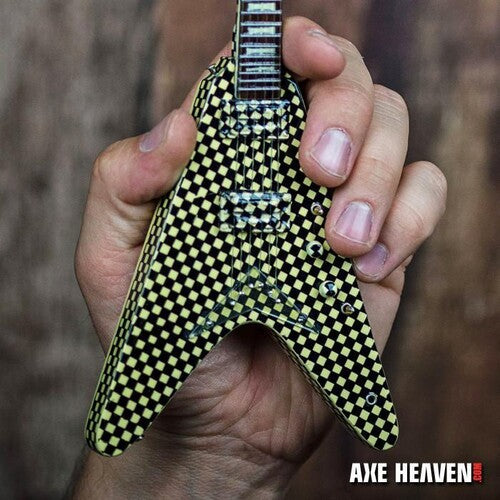 Rick Nielsen Cheap Trick Checkered Hamer V Mini Guitar Replica Collectible