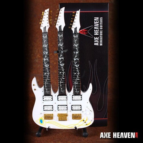 Steve Vai Signature Ibanez JEM Triple-Neck W/ Seeing Eye Pyramid On Finish Mini Guitar Replica Collectible