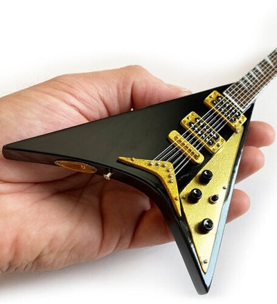 Randy Rhoads Black V Mini Guitar Replica Collectible