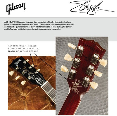 Slash Guns N Roses Ltd Edition Anaconda Burst Gibson Les Paul Standard Mini Guitar Replica Collectible