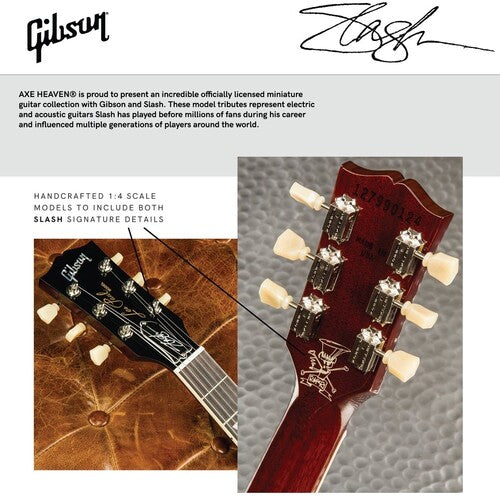 Slash Guns N Roses Ltd Edition Anaconda Burst Gibson Les Paul Standard Mini Guitar Replica Collectible