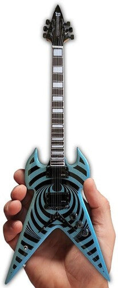 Zakk Wylde Pelham Blue Wylde Audio Warhammer Vertigo Mini Guitar Replica Collectible