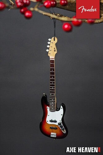 Fender Sunburst Jazz 6 Inch Mini Bass Guitar Holiday Ornament