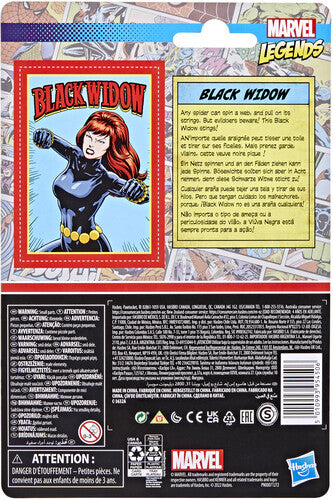Hasbro Collectibles - Hasbro Marvel Legends Retro 3.75" Black Widow Figure