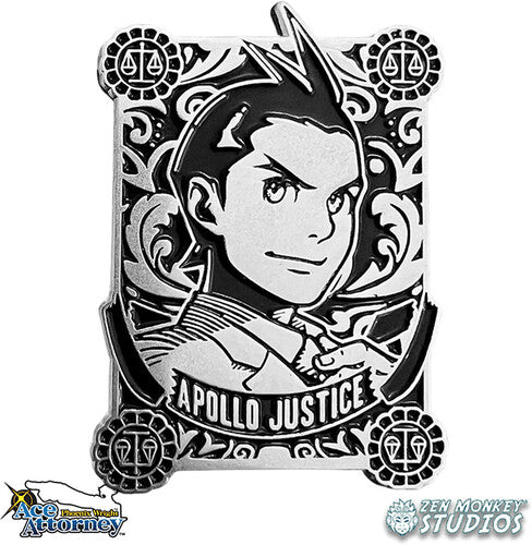 Zen Monkey Studios - Ace Attorney Silver Badge Series Apollo Justice Pin