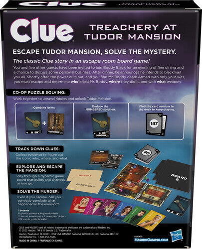 Hasbro Gaming - Clue Treachery at Tudor Mansion