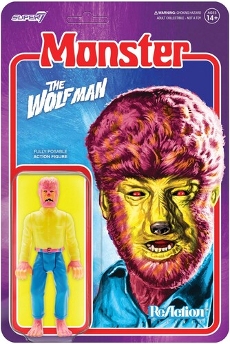 Super7 - Universal Monsters ReAction Figure - The Wolf Man (Costume Colors)