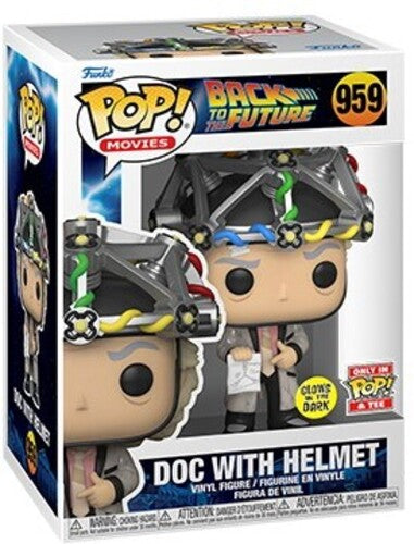 FUNKO POP! & TEE: Back to the Future - Doc w/ Helmet - L