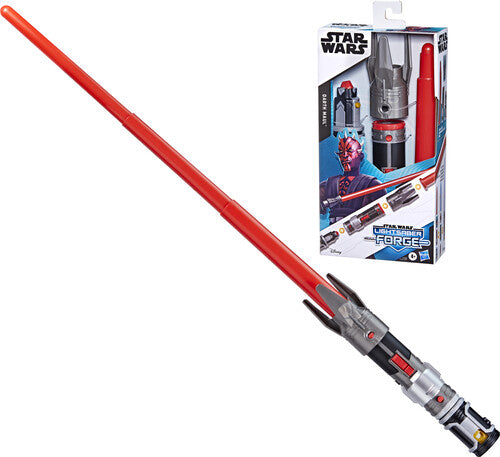 Hasbro Collectibles - Star Wars Lightsaber Forge Darth Maul Extendable Red Lightsaber