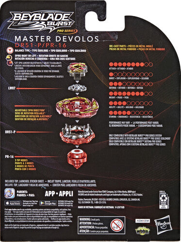 Hasbro Collectibles - Beyblade Burst Pro Series Master Devolos Starter Pack