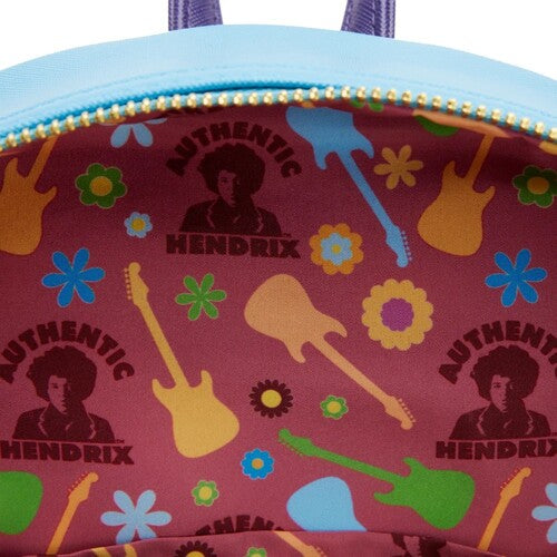 Loungefly: Jimi Hendrix Psychedelic Landscape Zip Mini Backpack