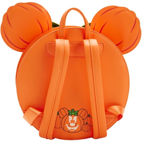 Loungefly Disney: Glow Face Minnie Pumpkin Mini Backpack