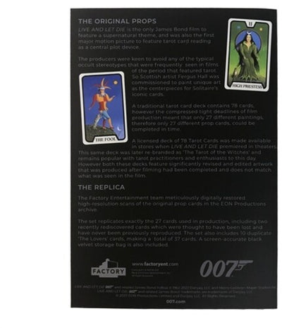 James Bond - Live And Let Die - Tarot Cards Limited Edition Prop Replica