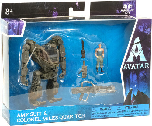 McFarlane - AVATAR - World of Pandora Med Dlx Set - A1 Amp Suit & Col. Miles Quaritch