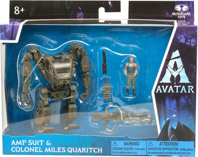 McFarlane - AVATAR - World of Pandora Med Dlx Set - A1 Amp Suit & Col. Miles Quaritch