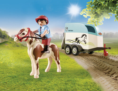 Playmobil - Country, Car with Pony Trailer