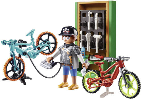 Playmobil - City Life, Bike Workshop Gift Set