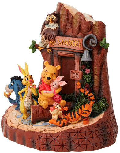 Enesco - Disney Traditions Pooh Carved By Heart 7.48 Statue
