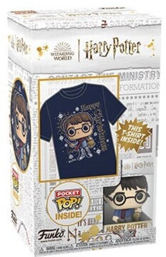 FUNKO POCKET POP! & TEE: Harry Potter - Holiday Harry - L(KD)