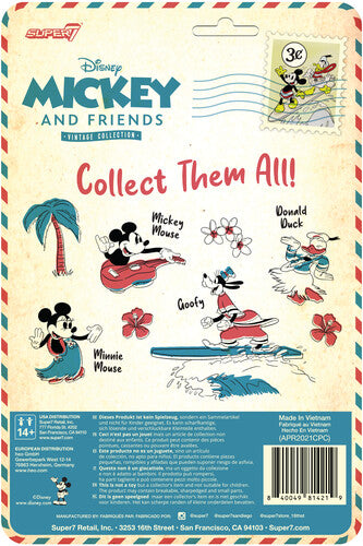 Super7 - Disney Reaction Figures Wave 2 - Vintage Collection - Hawaiian Holiday - Mickey Mouse