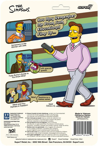 Super7 - The Simpsons Reaction W2 - Troy McClure (Sex Ed)