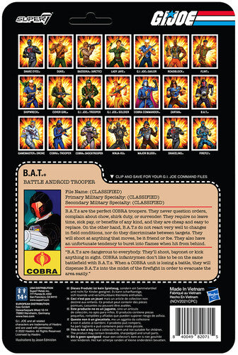 Super7 - G.I. Joe Reaction Wave 4 - Cobra B.A.T.
