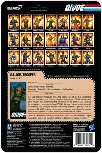 Super7 - G.I. Joe Reaction Wave 4 - Trooper Goggles (Pink)