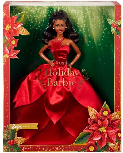 Mattel - 2022 Barbie Holiday Doll, African American