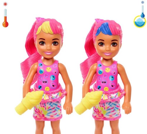 Mattel - Barbie Chelsea Color Reveal Neon Tie-Dye Doll Series