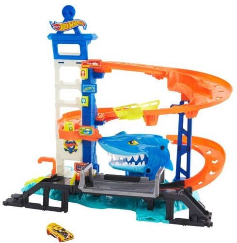 Mattel - Hot Wheels City Attacking Shark Escape Playset