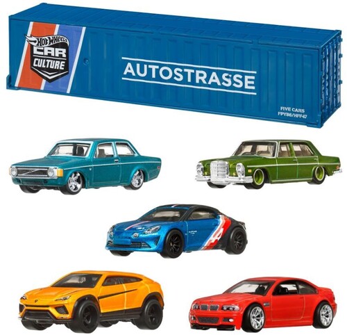 Mattel - Hot Wheels Premium Car Culture Autostrasse Container Set