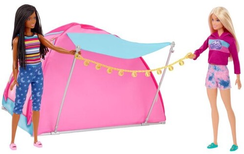 Mattel - Barbie: It Takes Two Let's Go Camping Tent Playset with Dolls