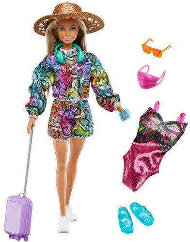 Mattel - Barbie Summer Travel Doll, Blonde