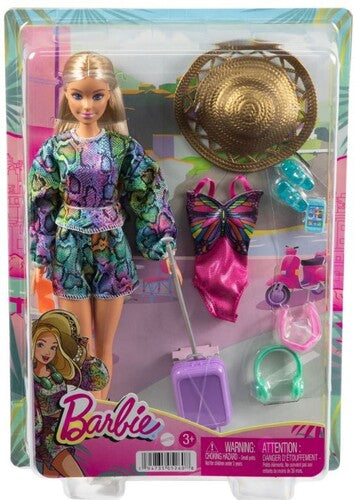 Mattel - Barbie Summer Travel Doll, Blonde