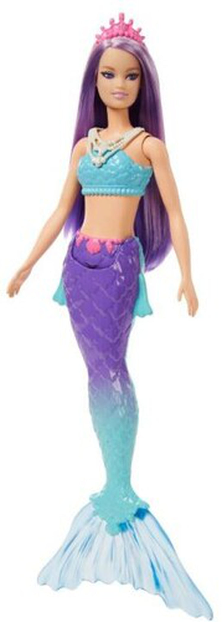 Mattel - Barbie Dreamtopia Mermaid with Blue Top, Purple Hair