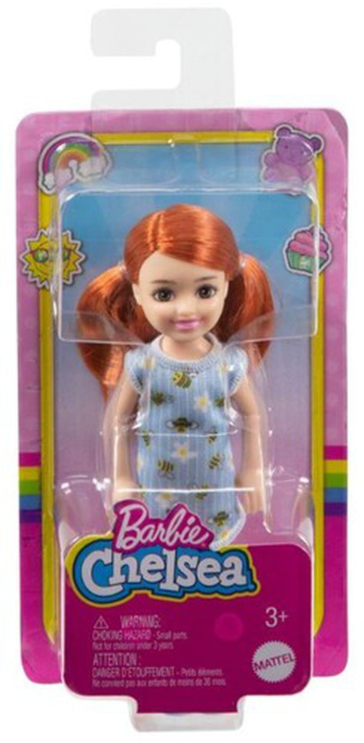 Mattel - Barbie Chelsea Doll with Bumble Bee Dress, Red Hair