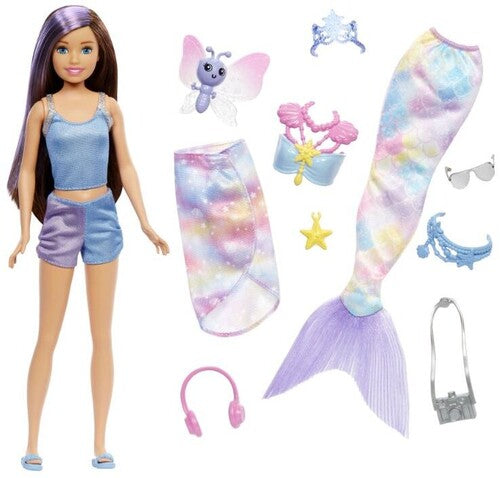 Mattel - Barbie Mermaid Power Skipper Dress Up Set, Brunette and Purple Hair