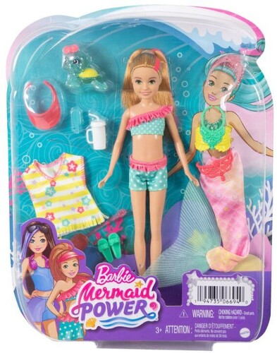 Mattel - Barbie Mermaid Power Stacie Dress Up Set, Blonde and Pink Hair