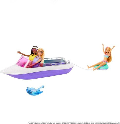 Mattel - Barbie Mermaid Power Boat Playset with Dolls