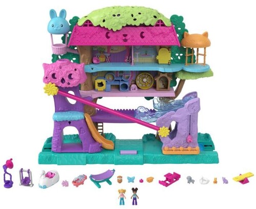 Mattel - Polly Pocket Pollyville Pet Adventures Treehouse