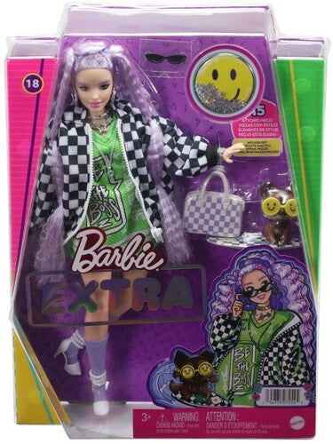 Mattel - Barbie Extra Doll with Racecar Jacket