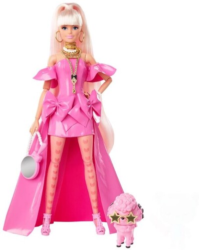 Mattel - Barbie Extra Fancy Doll with Pink Dess, Blonde