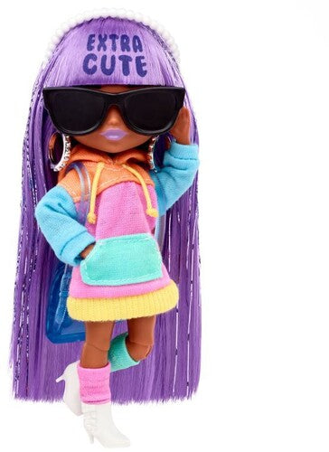 Mattel - Barbie Extra Mini Doll with Lavender Hair