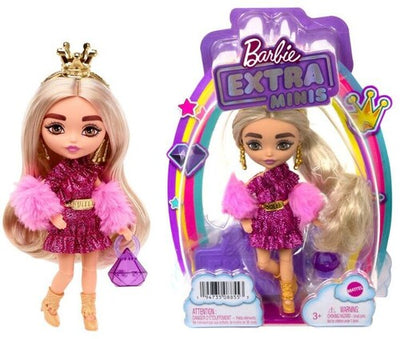 Mattel - Barbie Extra Mini Doll with Gold Crown