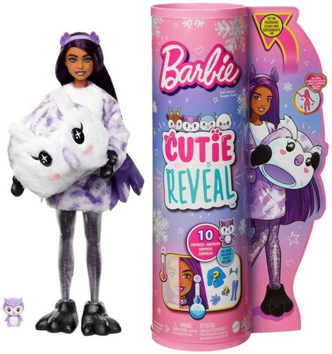 Mattel - Barbie Cutie Reveal Doll Winter Sparkle Owl