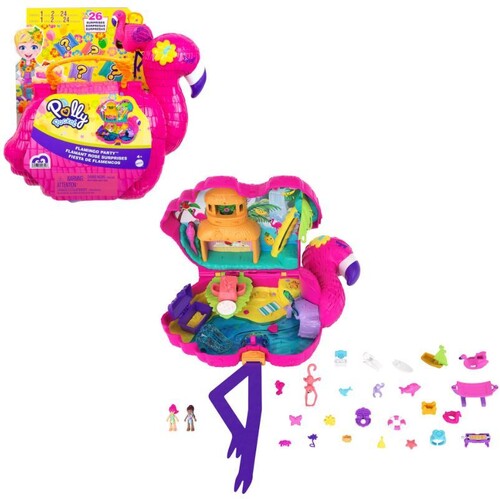 Mattel - Polly Pocket Flamingo Pinata Party
