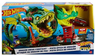Mattel - Hot Wheels City Dragon Drive Firefight