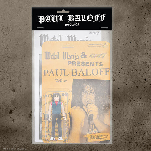 Super7 - Paul Baloff ReAction Figure - Metal Mania Fanzine Bundle